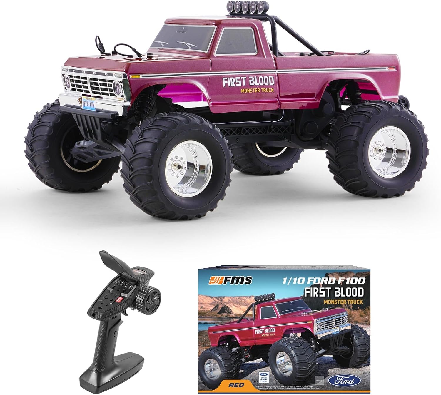Rc Hobby Grade Monster Truck - 1/10 Scale Ford F-100 RC Monster