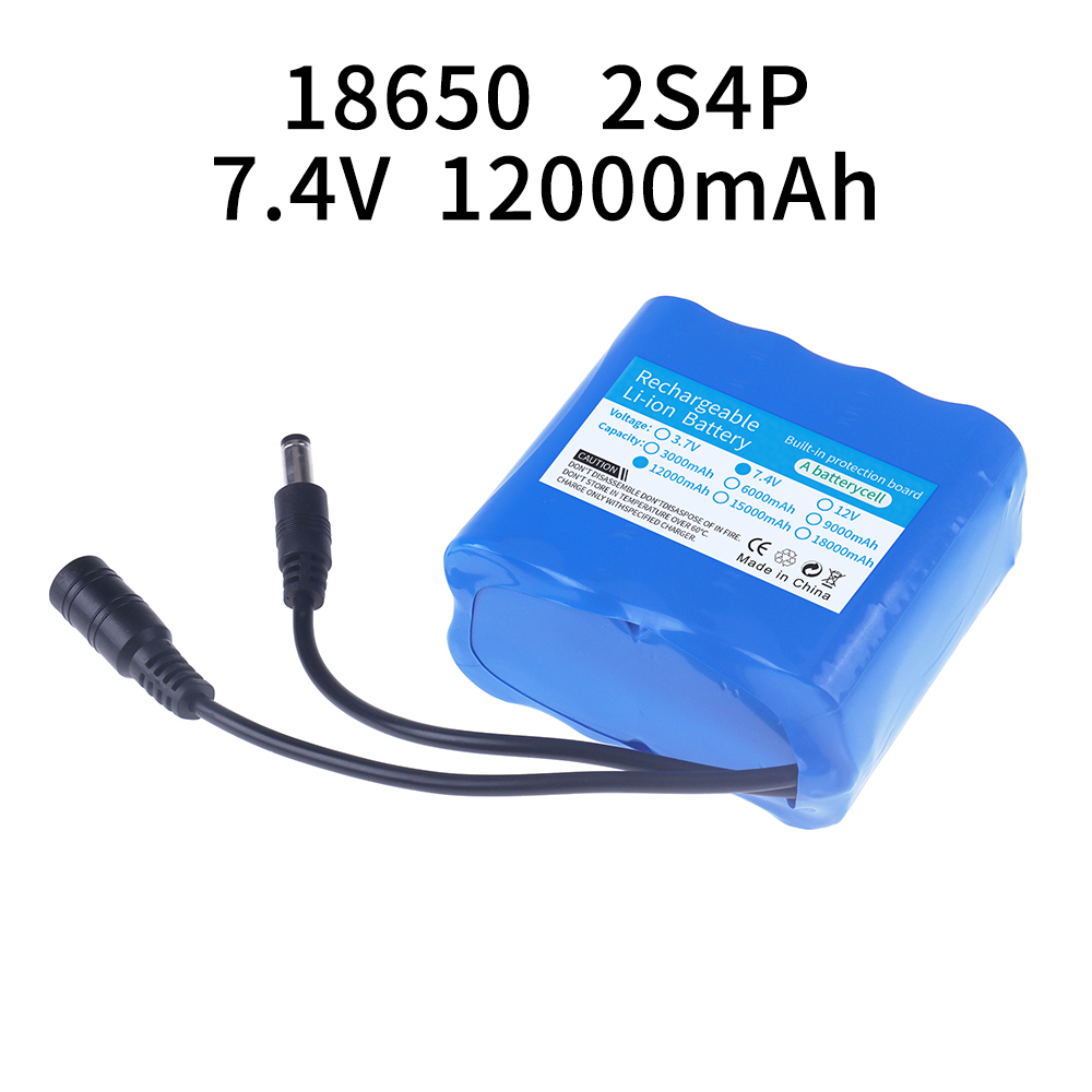 2S4P 18650 Lithium Battery 7.4 - Rc Hobby Hub ulasan dan harga