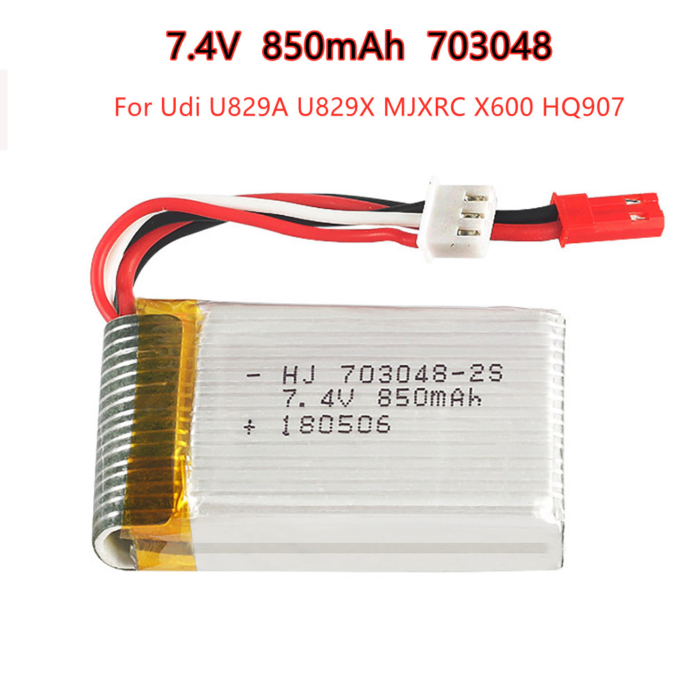 1-5pcs  2s 7.4V 850mAh 703048  - Rc Hobby Hub ulasan dan harga