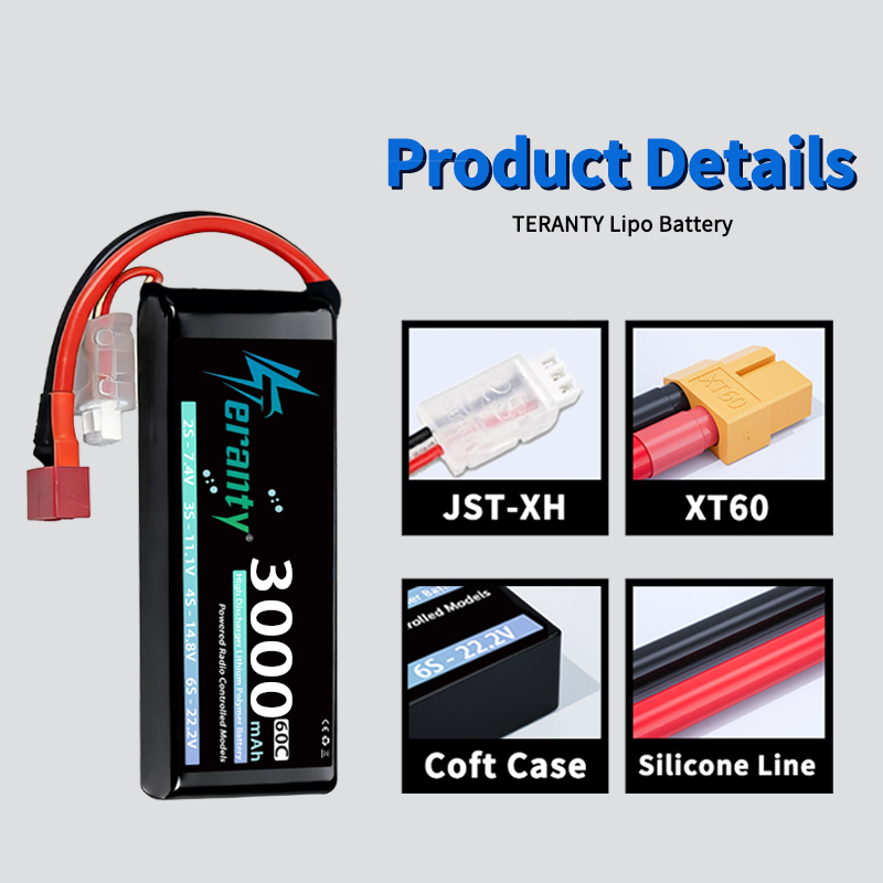 TERANTY 2S 3000mAh Lipo Batter - Rc Hobby Drone ulasan dan harga