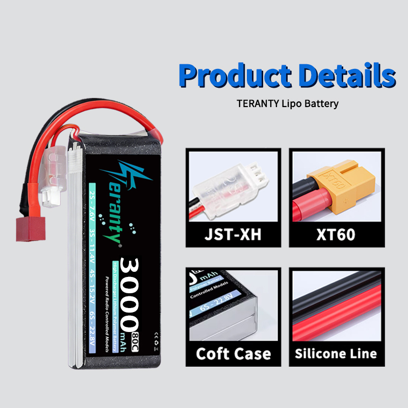 TERANTY 2S 3000mAh Lipo Batter - Rc Hobby Drone ulasan dan harga