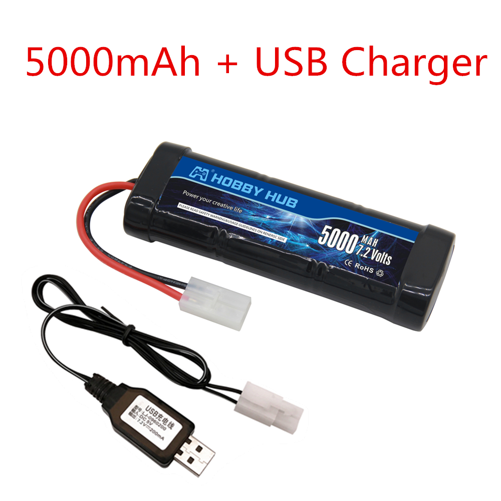 New 7.2V Battery 5000/6800mAh  - Rc Hobby Trucks ulasan dan harga