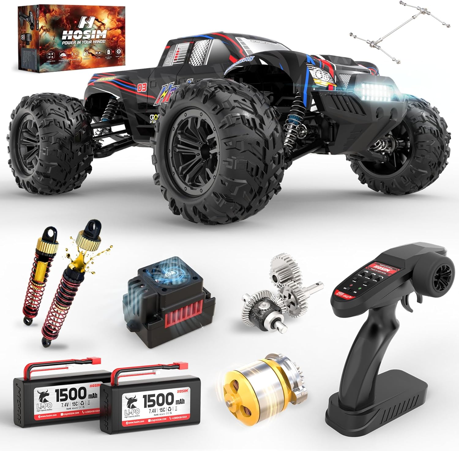 Brushless 1:10 RC Monster Truc - Rc Hobby Grade Monster Truck ulasan dan harga