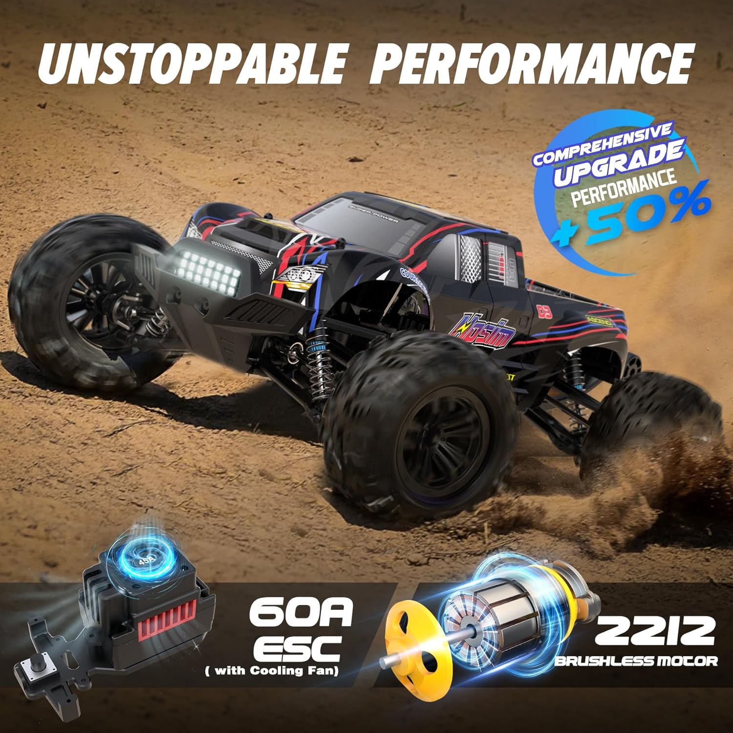60+ KMH Brushless RC Monster T - Rc Hobby Grade Monster Truck ulasan dan harga