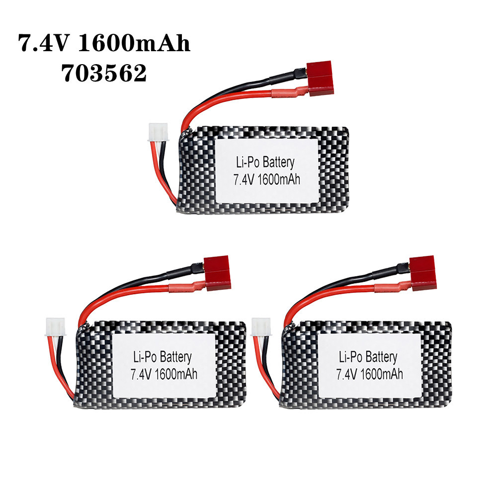 1/2/3pcs/Lot 7.4v 1600mah 7035 - Rc Hobby Hub ulasan dan harga